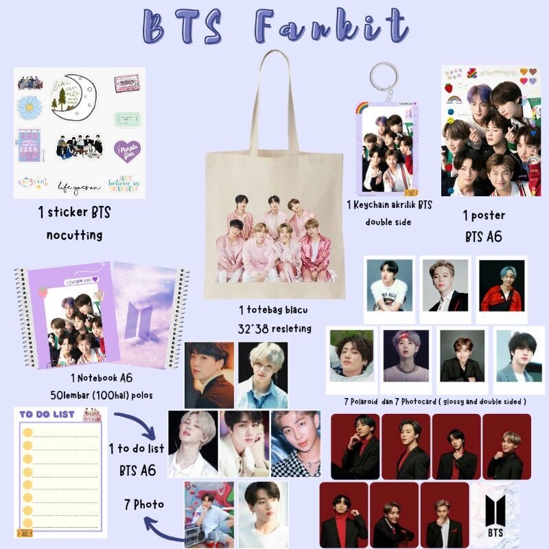 FANKIT BTS GIFT BOX BANGTAN HAMPERS ARMY RM JIN SUGA JHOPE JIMIN V TAEHYUNG JK JUNGKOOK KPOP MERCH