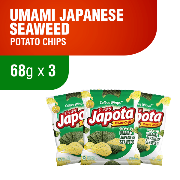 

Japota Potato Chips Umami Japanese Seaweed 68 gr Triple Pack