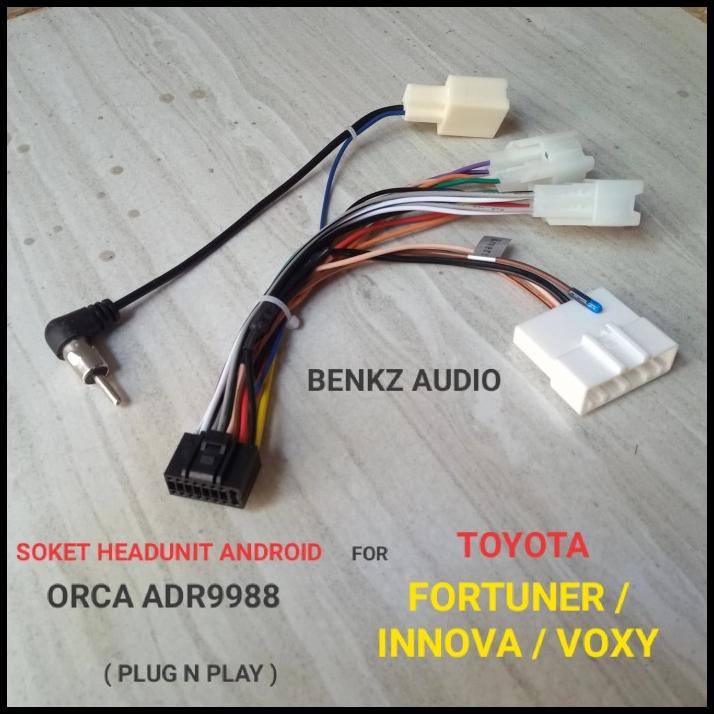 Soket Headunit Nakamichi Na-3100I Na3102I Pnp Toyota Fortuner Innova