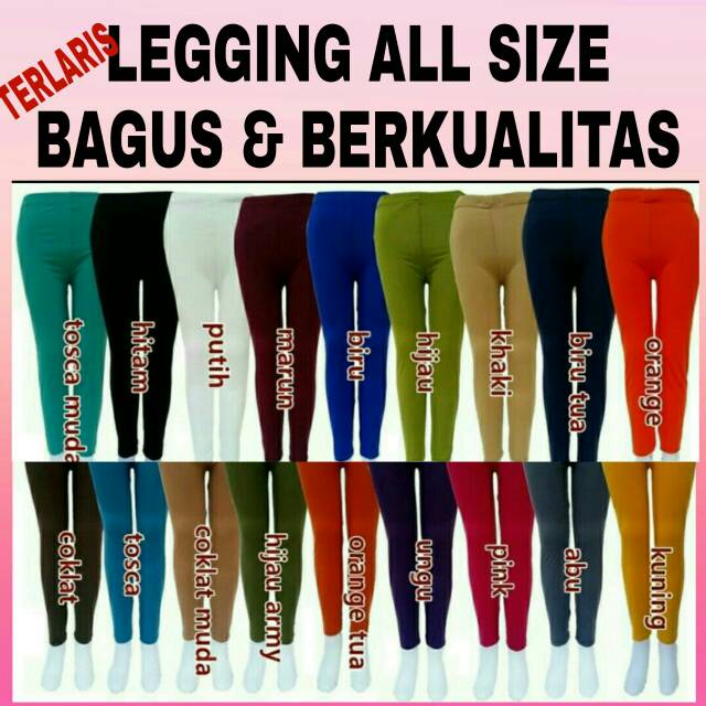 Big size shop Legging panjang wanita fashion olahraga