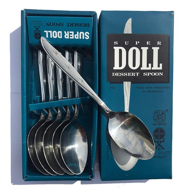 Sendok | Garpu Makan Super DOLL - Premium Superior Stainless Steel Dessert Spoon | Fork Stainless Tebal