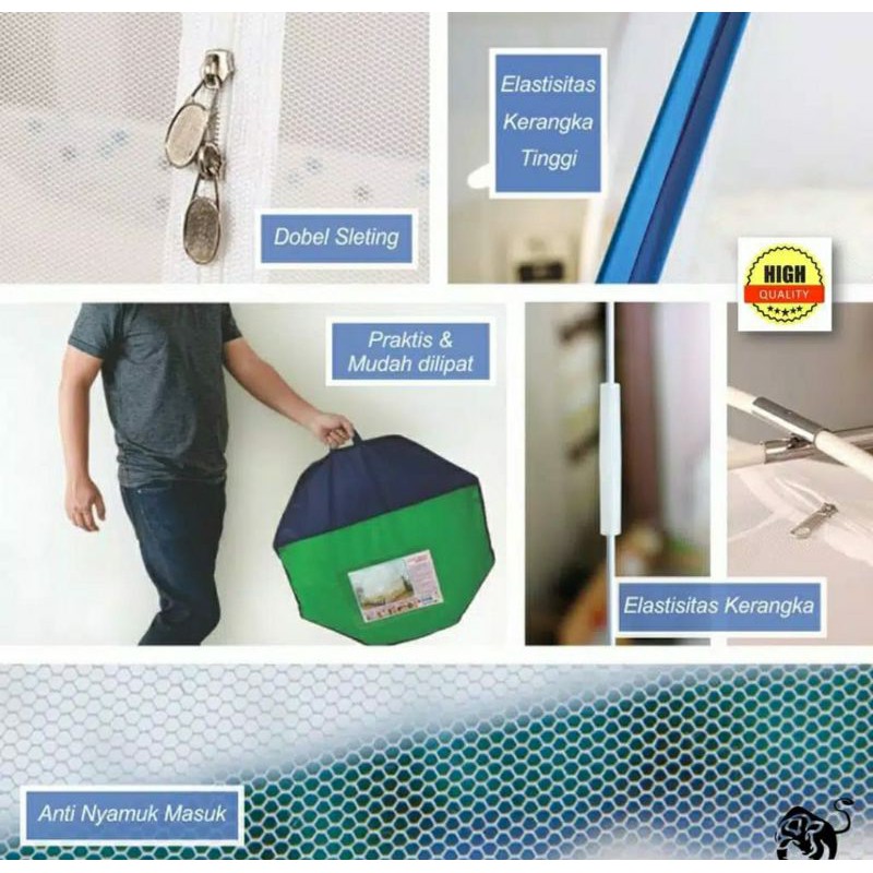 Kelambu Tenda 180x200 / Kelambu Tenda Butterfly