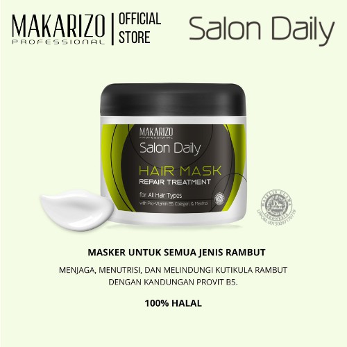 Makarizo Professional Salon Daily Hair Mask 500gr | Salon Daily Hair Creambath 500g