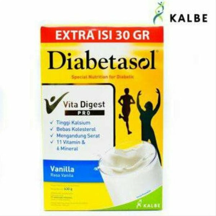 

DIABETASOL VANILA SUSU FORMULA 630 GRAM