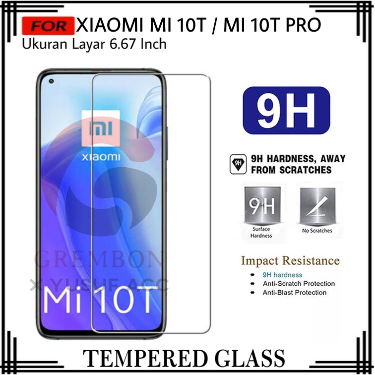 PROMO TEMPERED GLASS XIAOMI MI 10T / MI 10T PRO PREMIUM ANTI GORES KACA BENING ANTI BEKAS SIDIK JARI