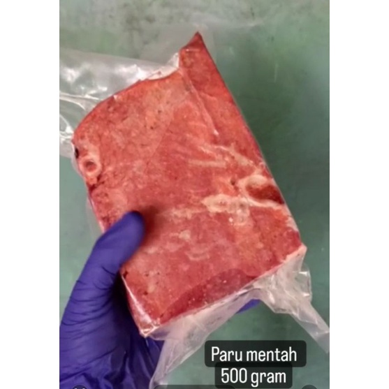 

paru sapi mentah 500 gram