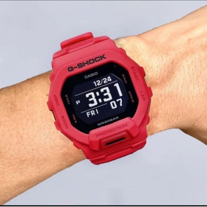 JAM TANGAN CASIO G-SHOCK GBD-200RD GSHOCK GBD200RD ORIGINAL BERGARANSI