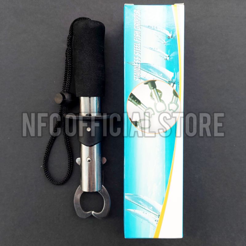 1pcs alat penjepit mulut ikan lip grip, Stainless steel fish gripper