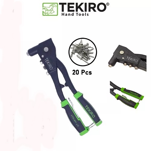 Tekiro Tang Rivet Hitam (Paket Bonus Paku Rivet)