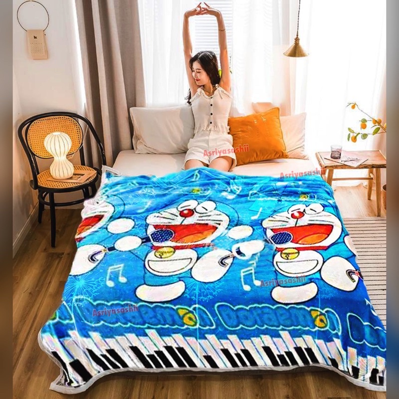 Selimut Bulu halus 140x190 Motif Motif Karakter Keren Murah Asriyasashii Berkualitas