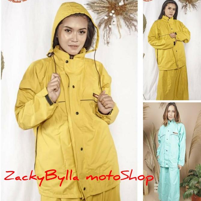Jas Hujan Sunflower Rok / Ladies / Women Raincoat / Muslimah
