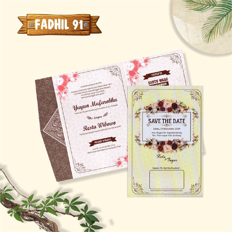 Undangan Pernikahan kode Fadhil 91-101