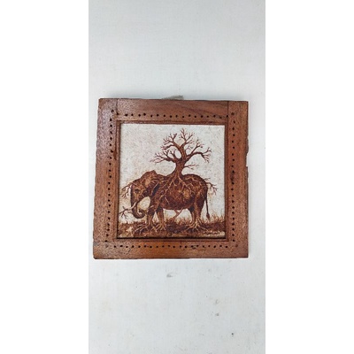 Lukisan kopi. lukisan cethe vintage lukisan gajah