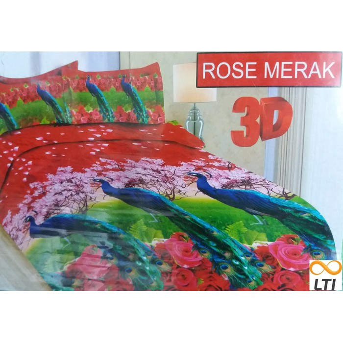 Sprei Bonita Disperse Merak Rose B4 180X200