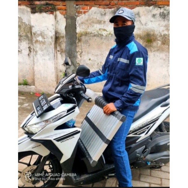 SERAGAM BAJU SAFETY SEMI JAKET BIRU MUDA TOSKA NAVY