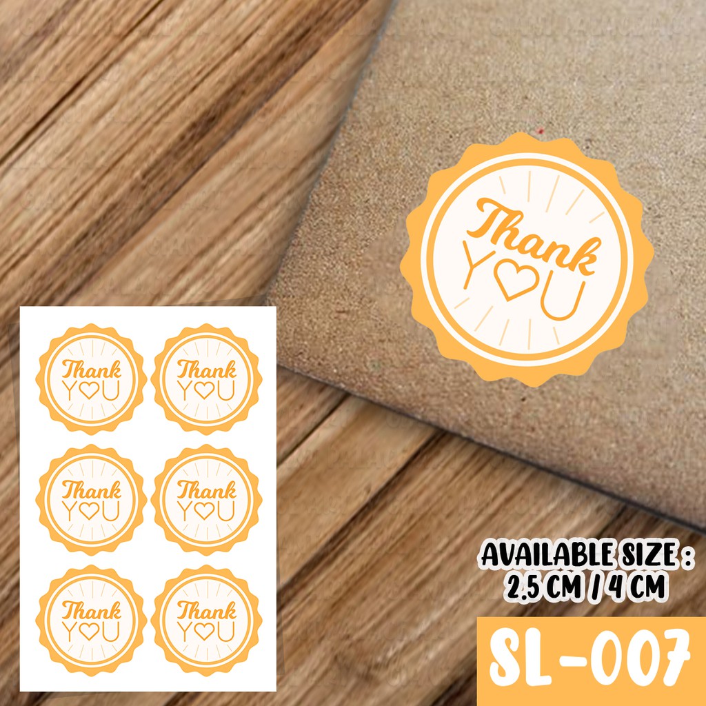 

135 PCS LABEL PRODUK / THANKYOU STICKER / STICKER THANK YOU MURAH SL 007