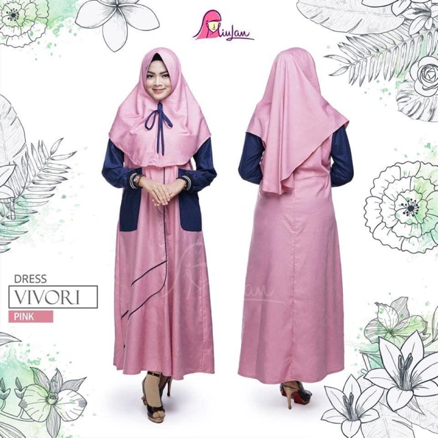 SALE 12-12 Miulan dress gamis miulan vivory dress