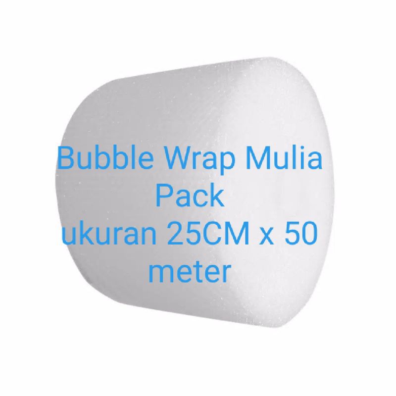 

Bubble Wrap Ukuran 25cm x50m merk mulia pack /Buble wrap