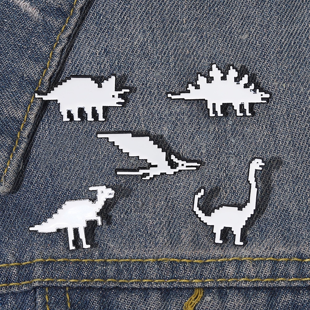 Bros Pin Enamel Bentuk Dinosaurus Untuk Hadiah Anak