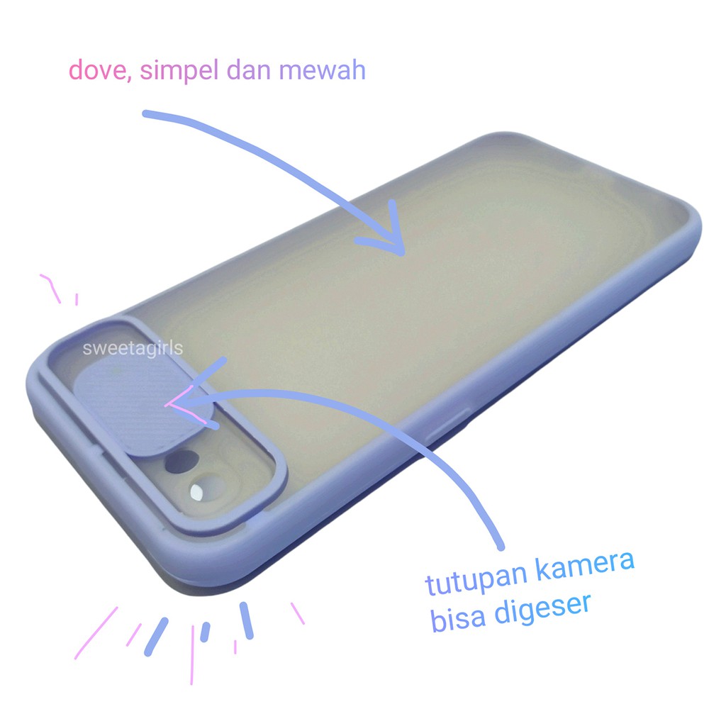 Aero Dove Slide Case Protection - Oppo A1K dan Realme C2 ( Sama Ukuran )  - sweetagirls - Bisa Bayar ditempat / COD - Case Camera Geser - Casing Dove Camera Geser - kesing / casing / Oppo - Realme - Murah - Squidgame