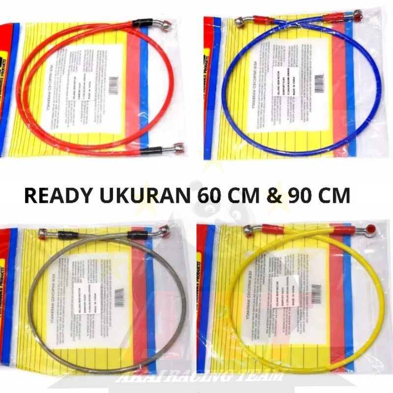 Selang Rem Variasi Murah Berkualitas  Ready Ukuran 90 Cm &amp; 60 Cm Universal