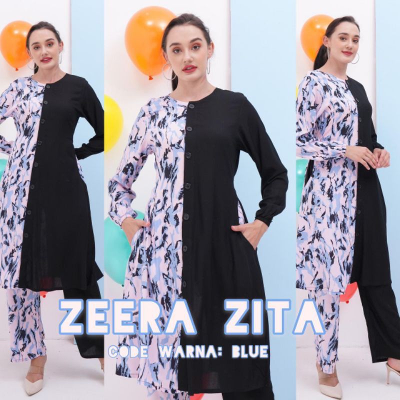 Daster Arab ZEERA ZITA Baju setelan Tunik Rayon