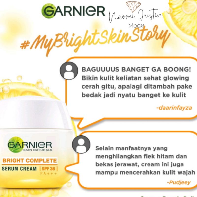 Garnier Light Complete Day &amp; Night Cream 50ml Krim Pagi dan Malam