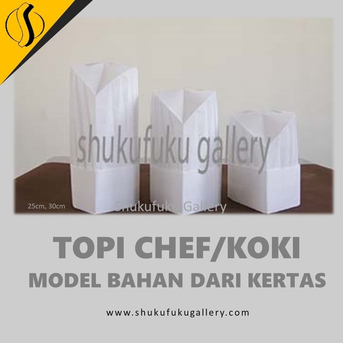 TOPI CHEF/KOKI PUTIH BESAR