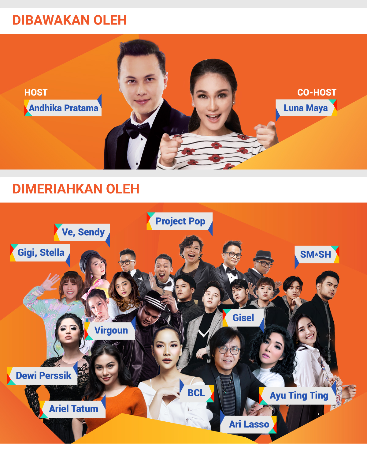 Host dan bintang tamu Shopee Birthday Sale 12.12 