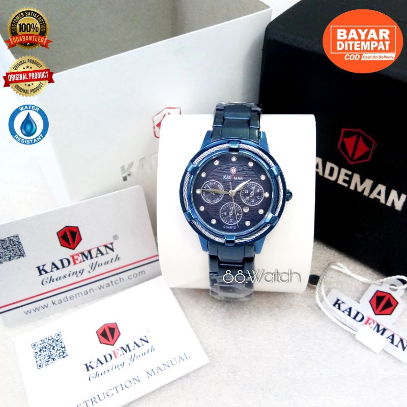 JAM TANGAN WANITA KADEMAN NO. 835  100%ORIGINAL | JAM CEWEK ORIGINAL