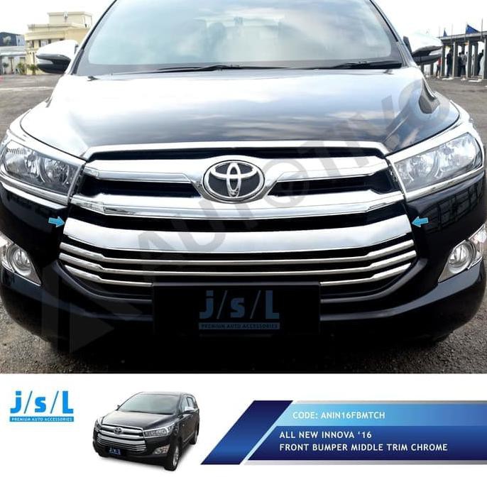 Aksesoris Mobil / Innova Reborn List Grill Bumper Tengah / Front Bumper Middle Trim Jsl