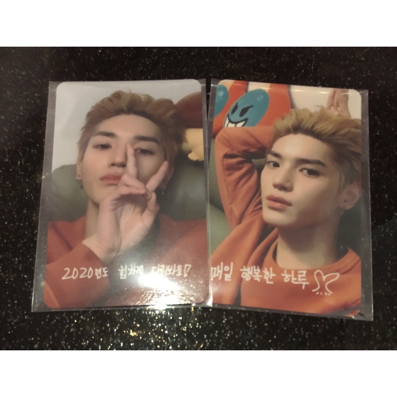 Winter fanmeeting taeyong set (both ver only) slight damage nct wfm photocard