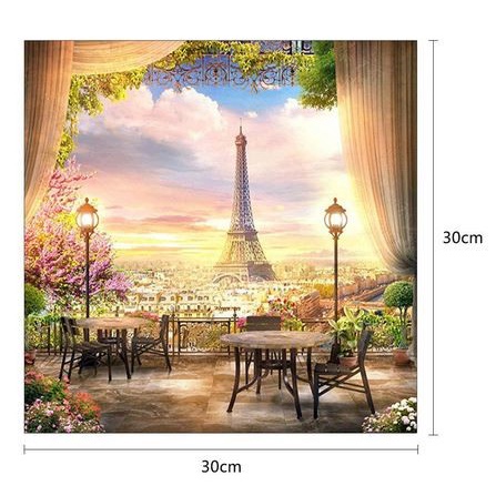 DIY Full Drill Diamond Painting - 5D Eifel View Stitch Kit