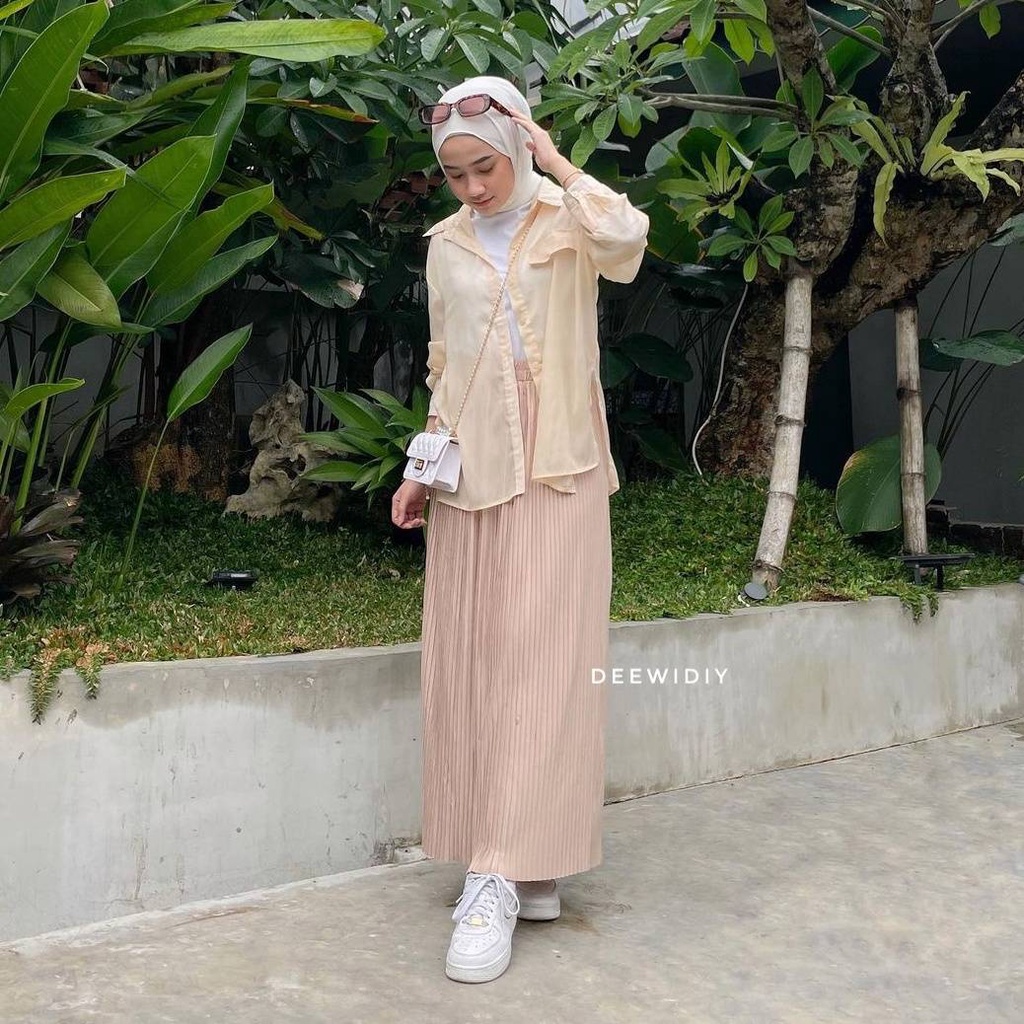 ROK PLISKET PREMIUM UNTUK FORMAL DAN CASUAL - DAILY PLEATS SKIRT DEEWIDIY