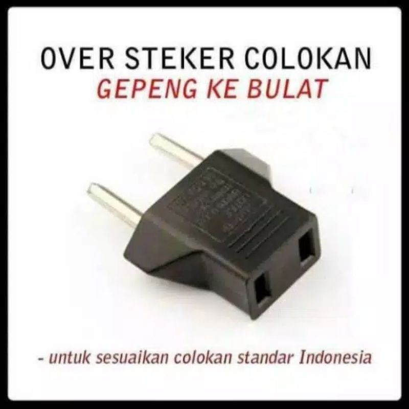 Steker Konversi Gepeng / Batok Sambungan Colokan Charger / over steker anti goyang high quality