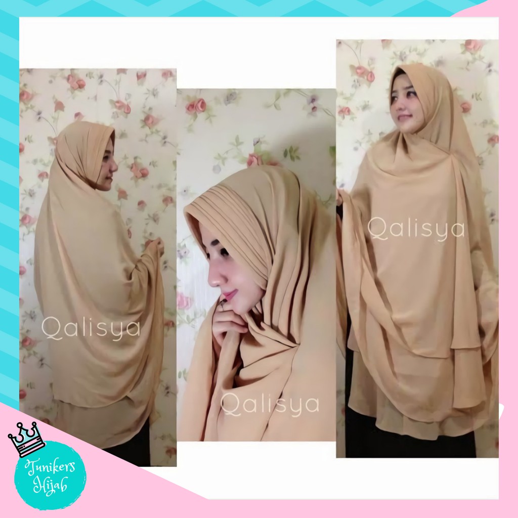 Jilbab Syari Murah Wanita Khimar Pet Ceruti Qalisha Jumbo Jilbab Syari Murah Wanita Khimar Pet Ceruti Qalisha Jumbo