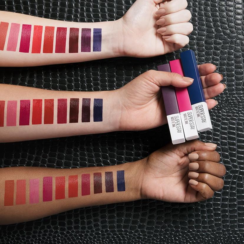 FLASH SALE !! Maybelline On The Go Superstay Matte Ink Lipstik Kit - 225 Delicate Lipstick Free Make