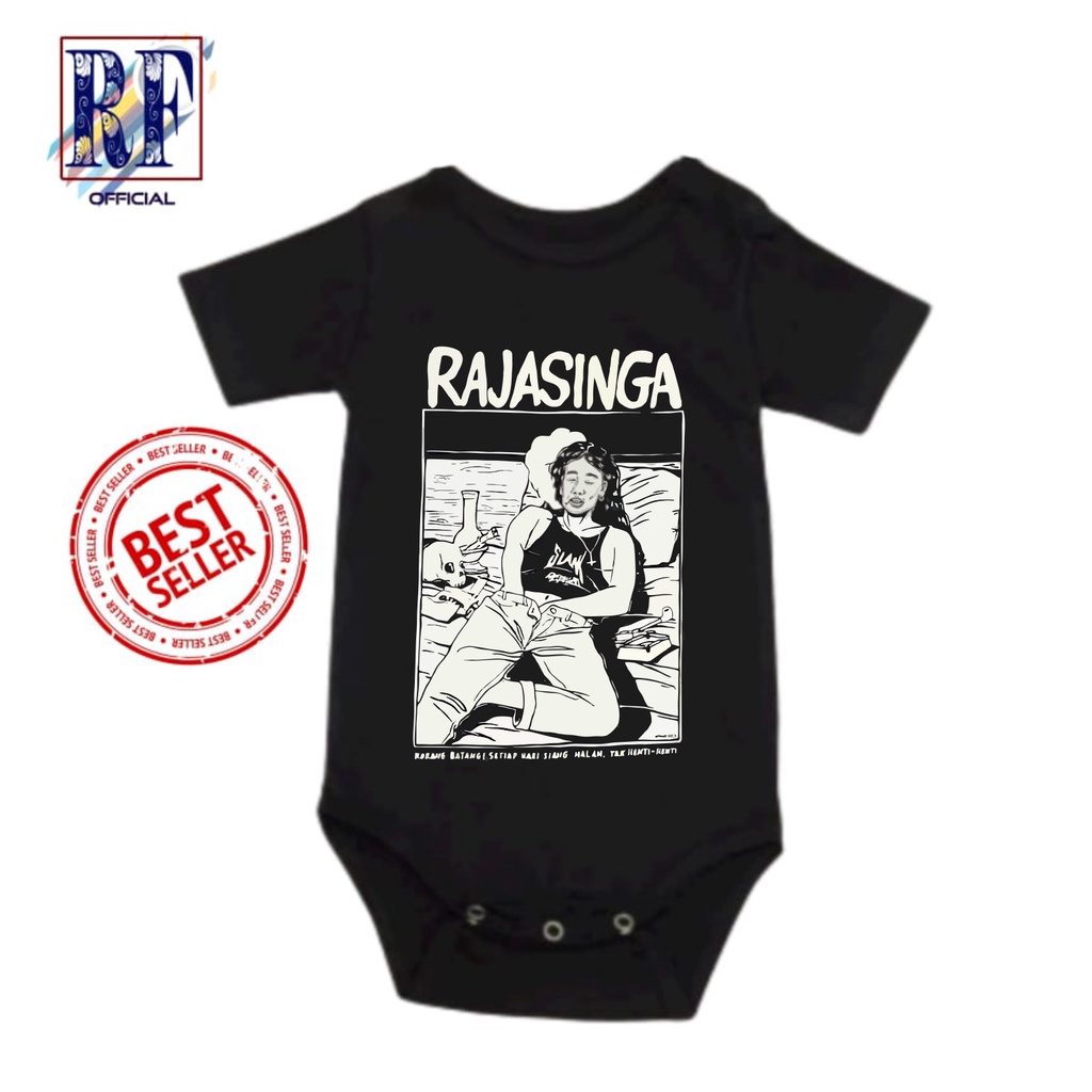 kaos baju bayi RAJASINGA tshirt band Metal tee jumper baby kids pendek kaus distro logo tulisan usia
