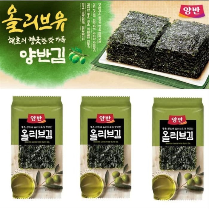 

⭐ COD ⭐ DONGWON NORI SEASONED WITH OLIVE OIL 3 PACK / RUMPUT LAUT KOREA