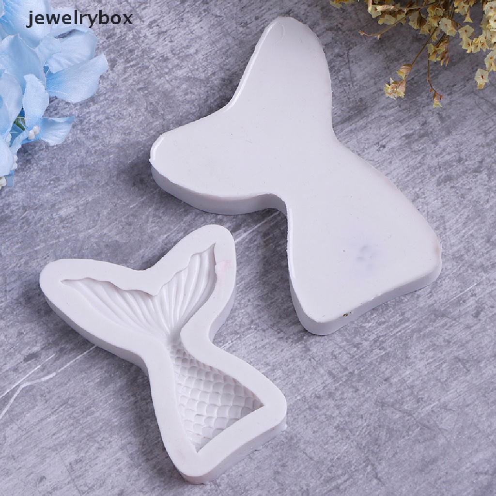 Cetakan fondant Bentuk Ekor Mermaid Bahan Silikon Untuk Dekorasi Kue