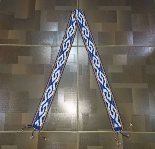 Ikat kepala tenun etnik toraja blueMTD