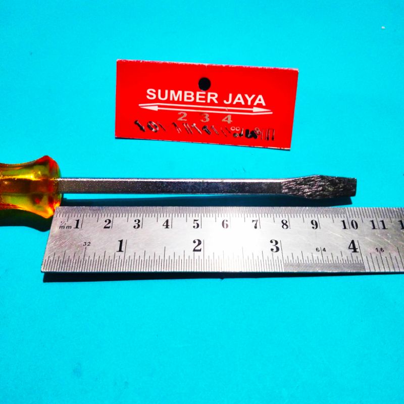 Obeng Minus 4 &quot;inch /  obeng tembus / obeng kepala besi TERMURAH