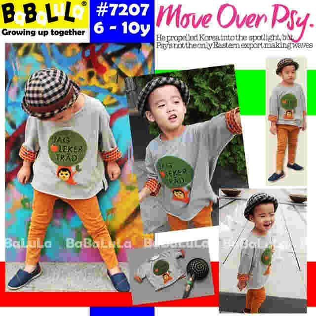 SET BBLL TAG LEKER GREY LONG PANT ORANGE