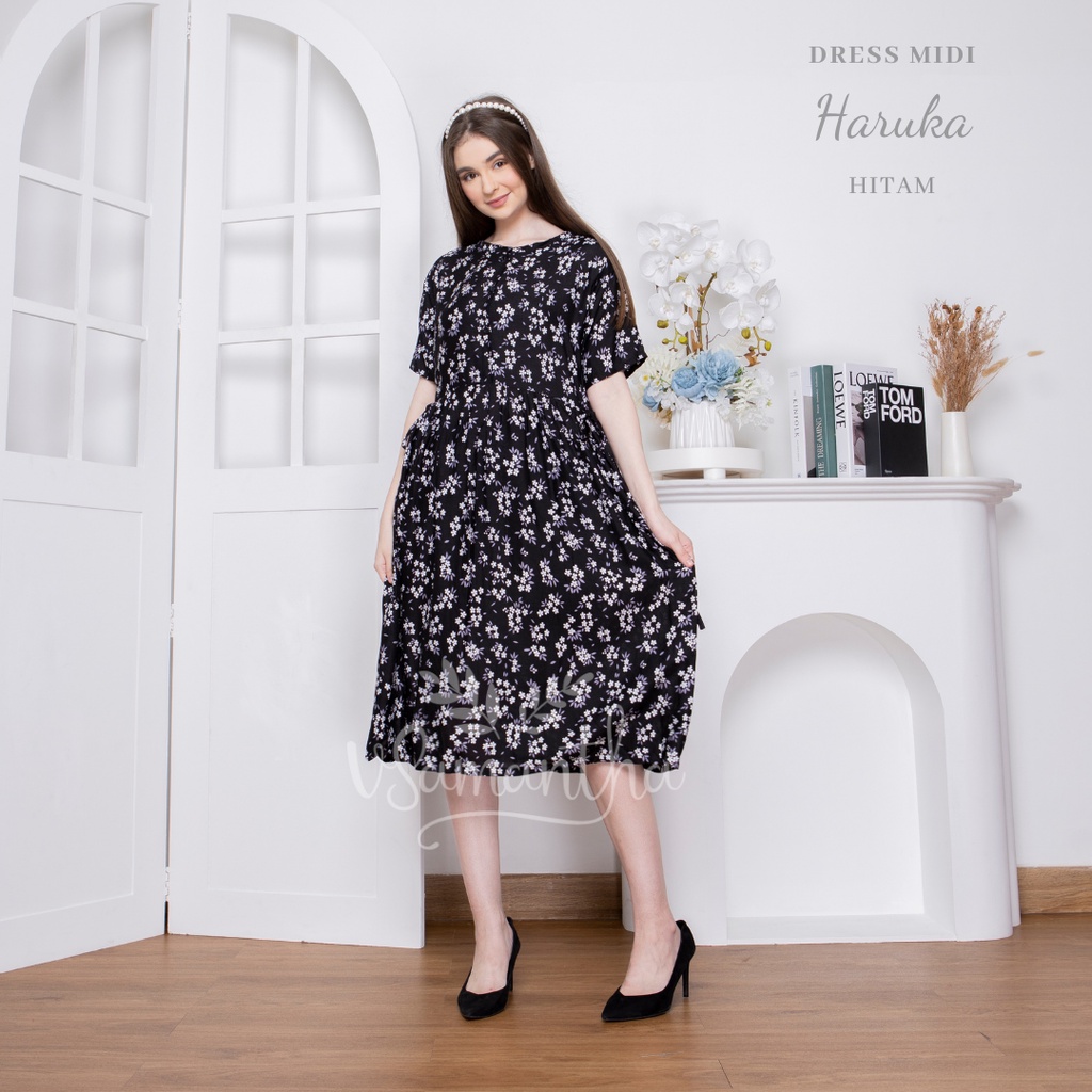 vSamantha - Dress / Daster Midi Korean Haruka