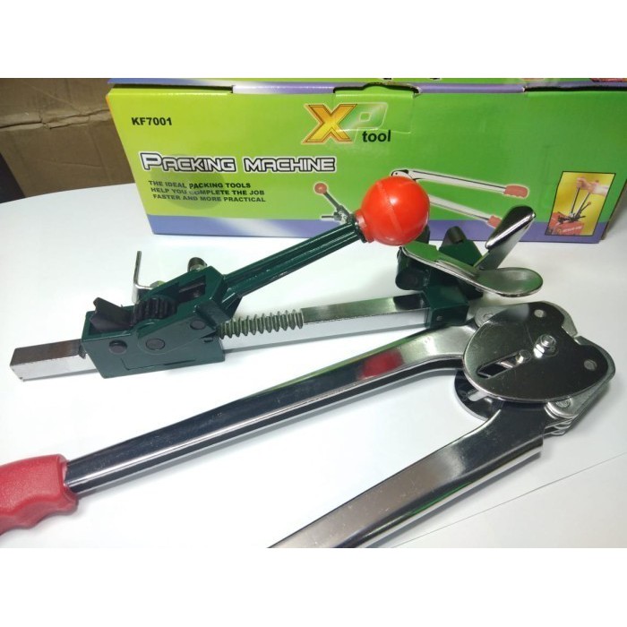 Strapping band tool XP Model BISON alat klem packing kardus Packer/ALAT KLEM DUS XP TOOL K7001/PACKING MACHINE/alat klem dus tali straping band plastik 5/8&quot;/ALAT MESIN PACKING STRAPPING BAND TALI KLEM MESIN MANUAL PENGIKAT MULTIFUNGSI