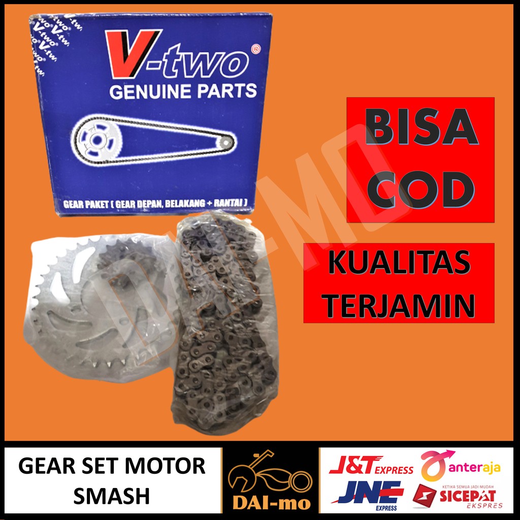 Gear Set Smash Vtwo/ Gir Set Smash Rantai 428 V-two/ Gearset Girset/ Rantai Gir Rantai Roda Kit