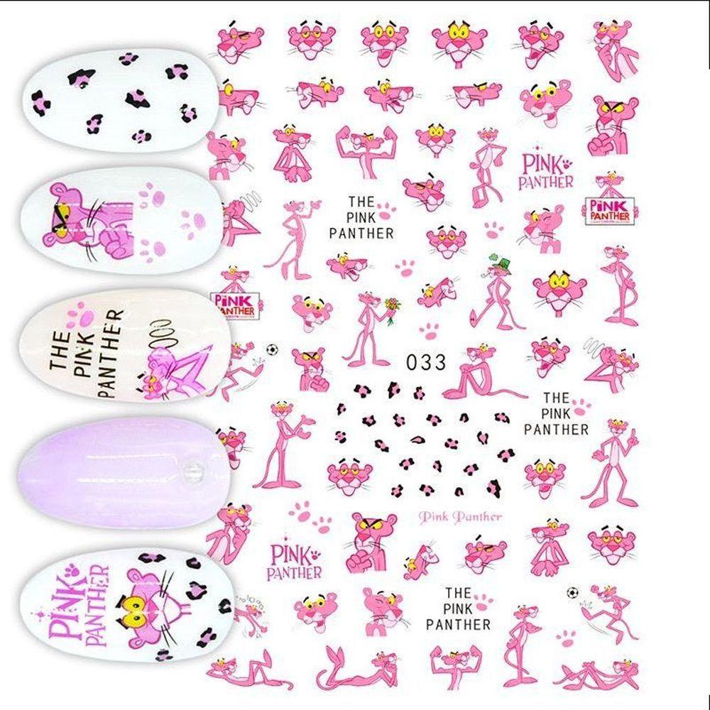 Needway   Kartun Anime Nail Art Stiker Tahan Air Kitty 1lembar Wanita Perekat Diri Dragon Ball Tigger Gadis Nail Tips Slider