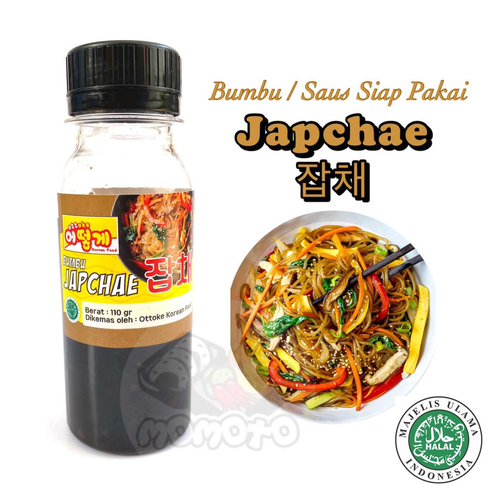 

Bumbu / Saus JAPCHAE Siap Pakai Masak HALAL MUI Rasa Korea Asli Saos Kecap