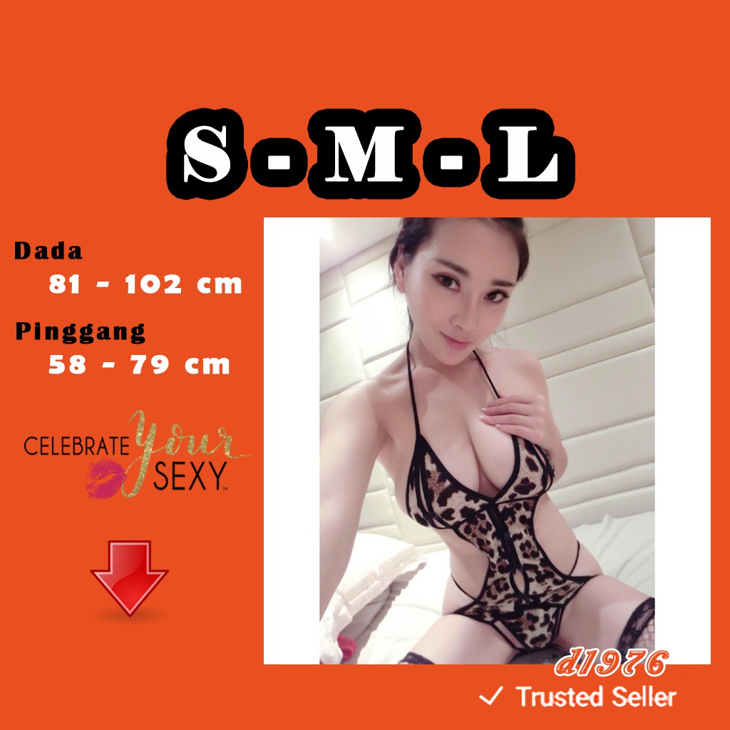d1976 Lingerie Body Suit Bodystocking Teddies Seksi Murah Sexy Import All Size S M L A1002