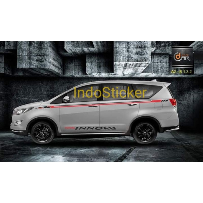 aksesoris stiker mobil Toyota Innova sticker stiker stripe mobil Innova terkeren